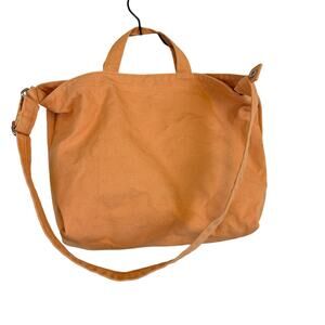 BAGGU Duck Back Tote Apricot Orange Recycled Cotton Canvas